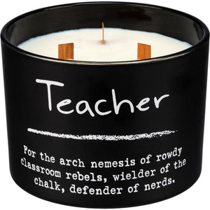 Jar Candle Teacher For The Arch Nemesis Of Rowdy Classroom Rebels, Wielder Of The Chalk, Defender Of Nerds