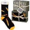 Box Sign & Pencil Socks Set The Influence Of A Great Teacher Can Never Be Erased