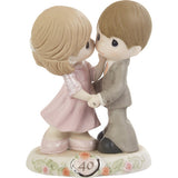 Precious Moments 40th Anniversary Couple Figurine Sweeter As The Years Go By