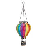 Hot Air Balloon Solar Lantern Rainbow Large 23.5"