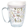 Tervis Friends All Over Pattern 16 oz. Blue Mug With Travel Lid