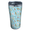 ervis Friends All Over Pattern 20 oz. Blue Stainless Steel Insulated Tumbler With Slider Lid