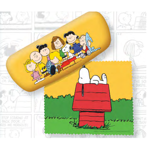 Snoopy and the Peanuts Gang Eyeglass Case and Cleaning Cloth