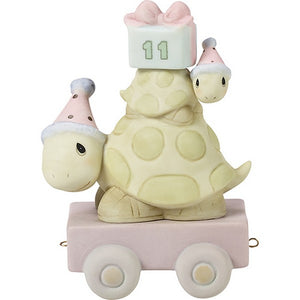 Birthday Train, Age 11, Take Your Time It’s Your Birthday, Bisque Porcelain Figurine