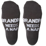 Grandpa Needs a Nap Men's Cotton Blend Socks