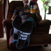 Grandpa Needs a Nap Men's Cotton Blend Socks