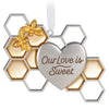Hallmark 2023 Keepsale Ornament Our Love is Sweet Metal Ornament