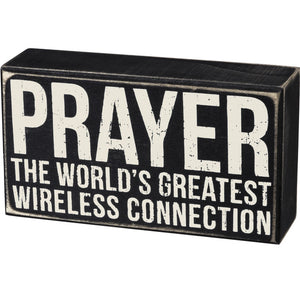Box Sign Prayer Greatest Wireless Connection