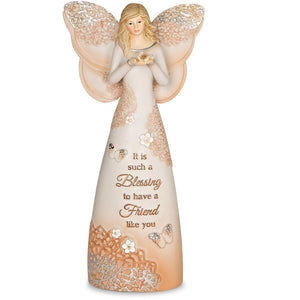 A Friend is a Blessing Angel Figurine 7.5"