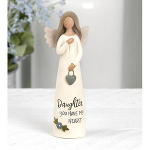 Daughter You Have My Heart Mini Angel Figurine 5"
