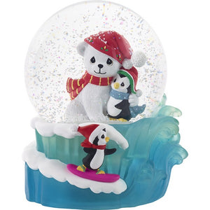 Precious Moments May Your Season Be Filed With Warm Hugs Musical Snow Globe