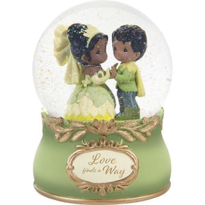 Precious Moments Disney The Princess And The Frog Love Finds A Way Musical Snow Globe