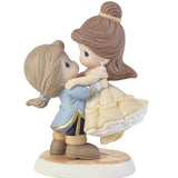 Precious Moments Disney Beauty and The Beast Your Love Lifts Me Higher Bisque Porcelain Figurine