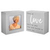 Malden Love Remembrance Bereavement Sentiment Block and 4"x6" Photo Frame Set of 2