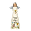 Teacher You Inspire Angel Figurine Holding Flower