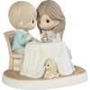 Precious Moments Couple Having Candlelight Dinner Figurine You Make My Heart Glow