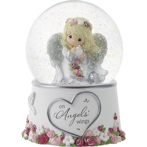 Precious Moments On Angels’ Wings Musical Snow Globe