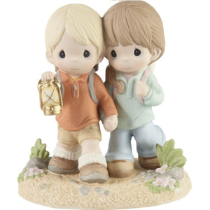 Precious Moments Couple With Lantern Figurine