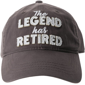 The Legend Has Retired Gray Adjustable Hat