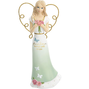 Grandma Another Word for Love Angel with Flower Figurine 6.5"