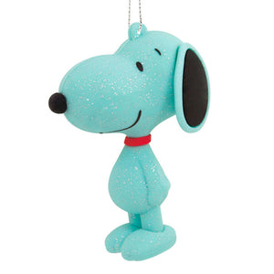 Hallmark Peanuts® Snoopy Aqua Glitter Hallmark Ornament