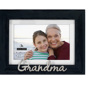 Malden Grandma 4"x6" or 5"x7" Photo Frame in Rustic Black 