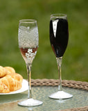 Bride & Groom Champagne Flutes Set of 2