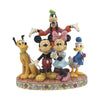 Disney Jim Shore Fab Five Mickey Minnie Goofy Donald Pluto Figurine