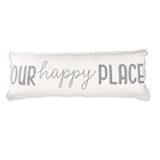 Mud Pie Our Happy Place Long 35" Pillow