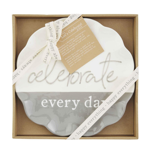 Celebrate Everyday Plate with Ruffle Edge