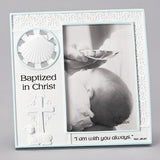 Baptized in Christ Blue Baptism Frame