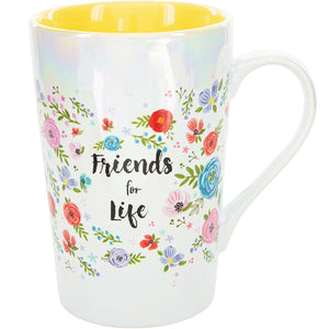 Friends for Life Iridescent Latte Mug 15 oz.