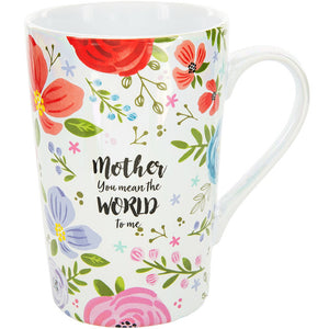 Mother You Mean The World To Me Iridescent Latte Mug 15 oz.