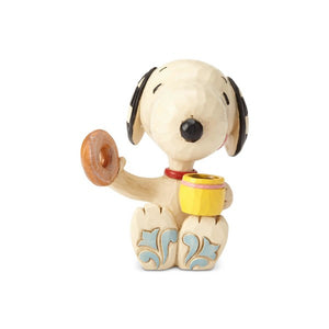 Jim Shore Peanuts Snoopy Donuts and Coffee Miniature Figurine