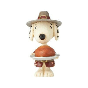 Jim Shore by Enesco Snoopy Dressed as Pilgrim Mini Figurine