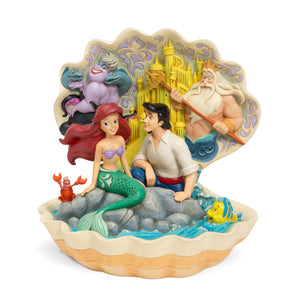Little Mermaid and Eric in Shell Scene