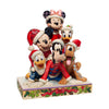Disney Jim Shore Piled High with Holiday Cheer Christmas Mickey and Friends Figurine