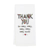 Embroidered Thank You Tea Towel by Our Name is Mud