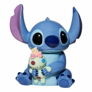 Disney Stitch Holding Lilo's Disfigured Doll Cookie Jar