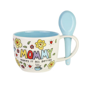 Our Name Is Mud Mommy Makes It All Better Mug with Spoon