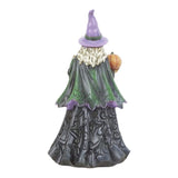 Jim Shore Halloween Witch with Jack-O-Lantern & Graveyard Scene Fear is Near Figurine