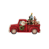 Jim Shore Rudolph and Friends in Red Pickup Truck Figurine