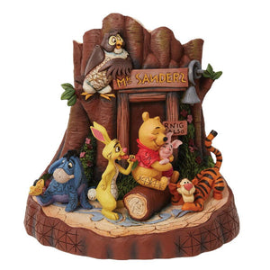 Disney Jim Shore Winne the Pooh Carved By Heart Figurine