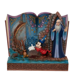 Disney Jim Shore Sorcerer Mickey Story Book Figurine