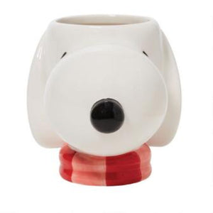Snoopy Head with Scarf 18 oz. Sculpted Mug