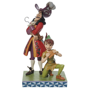 Jim Shore Disney Devious and Daring Peter Pan & Captain Hook Good Versus Evil Figurine