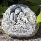 4.25" Our Family Kept By God Garden Stone