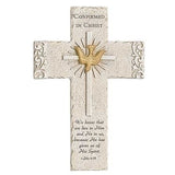 Confirmed in Christ Wall Cross with Gold Chalice from Joseph Studio