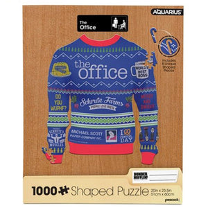 The Office Ugly Christmas Sweater Shaped 1,000pc Puzzle