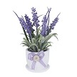 Potted Faux Lavender Plant